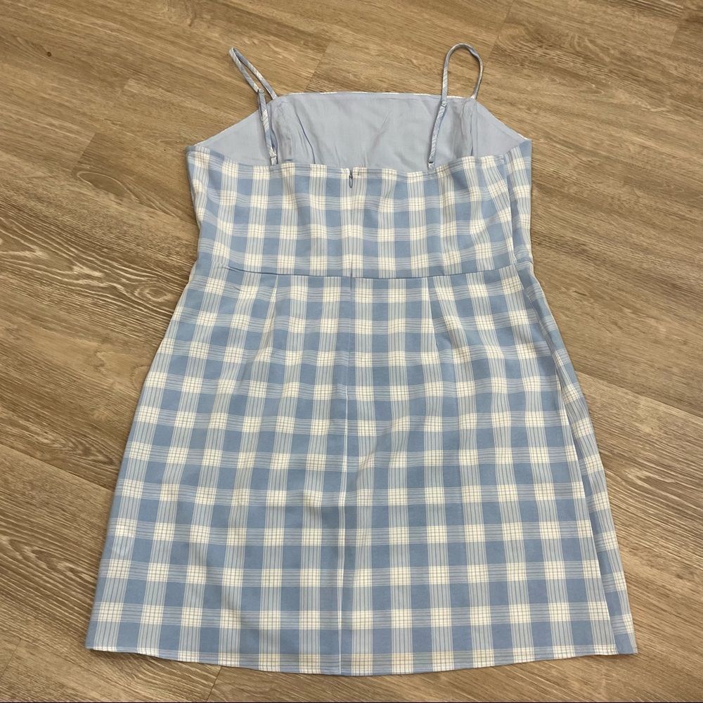 Nordstorm Bp Gingham Sheath Cami Mini Dress in Blue BabyDoll Mini Dress - Picture 4 of 10